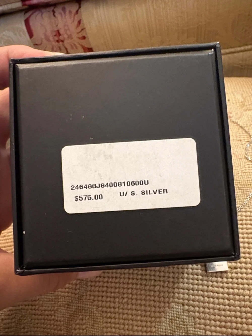 Gucci Silver Square Logo Pendant Necklace - Picture 4 of 6